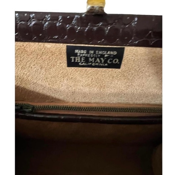 MCM Leather My Lady of England Dark Brown Crocodile Handbag | Vintage Handbag - Picture 2 of 9